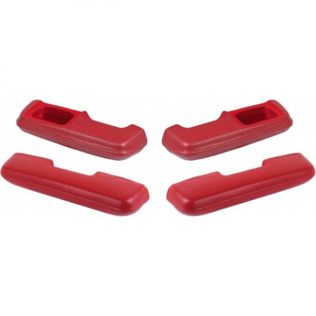 Armrest Pad Kit, Front & Rear, Red, Fairlane, 1967 | Blue Oval Classics