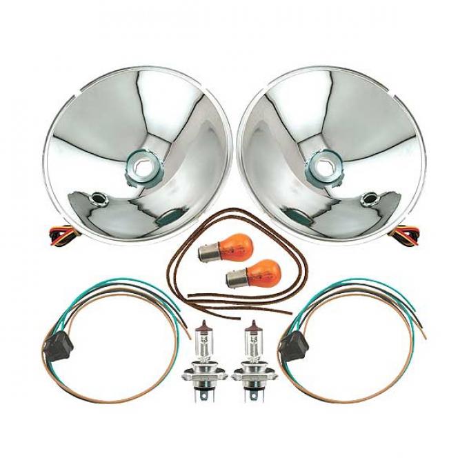 Headlight Conversion Kit - Quartz Halogen - 12 Volt - With Turn Signal ...