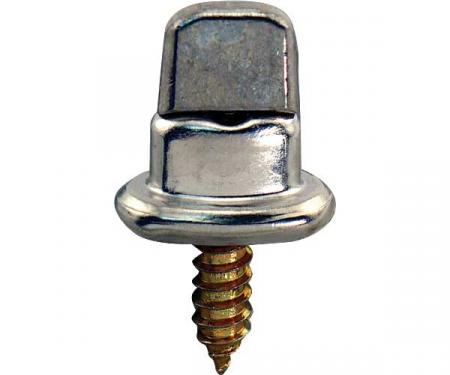 Model A Ford Common Sense Fastener - Single On A #8 Wood Screw - Nickel