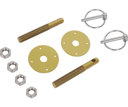 Aluminum Hood Pin Kit, Gold