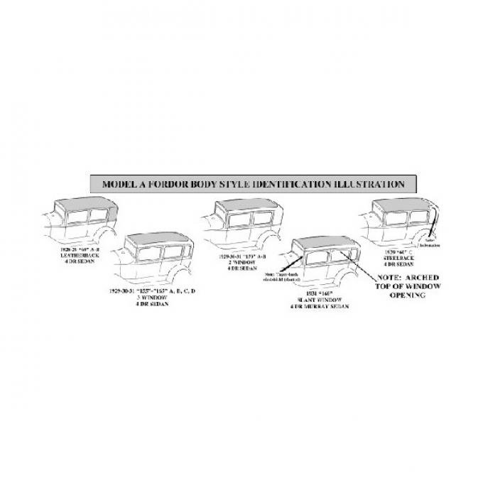 Model A Ford Body Wood Kit - Briggs Fordor 155B & 165B & 170A