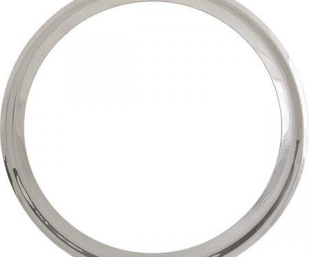 Model A Ford Wheel Trim Ring - 19 - Smooth Stainless Steel