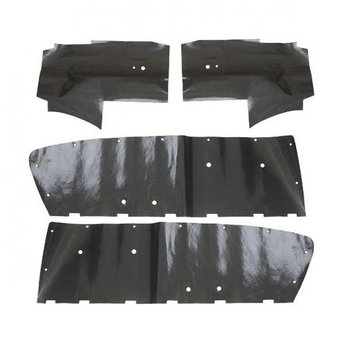 Ford Mustang Door Trim Panel Water Shields - 4 Pieces - Convertible