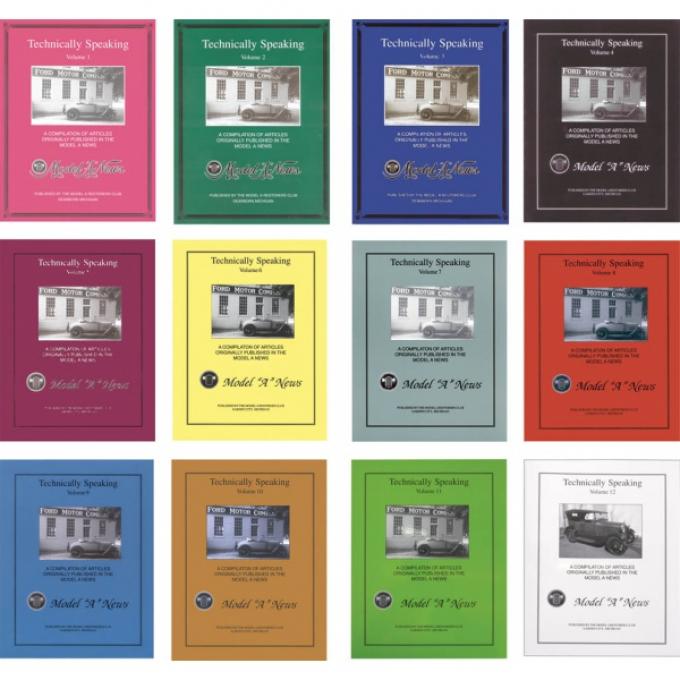 Technically Speaking 12 Volume Set, Contains Articles From 1965-2011 Model A News, Model A, 1928-1931