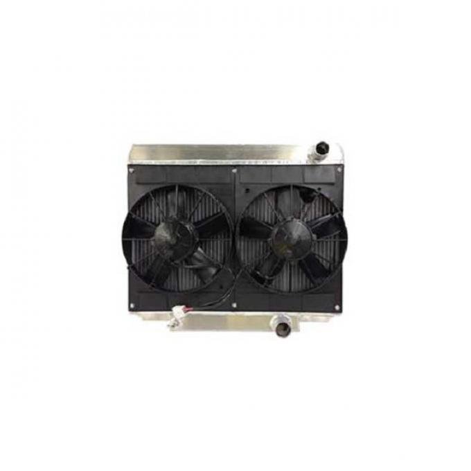 1967-1970 Radiator Module,5.0 Coyote,Open Spal Dual 11 In. Fan