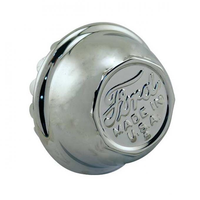 Model T Ford Wire Wheel Hub Cap Set - Set Of 5 - Nickel - Ford Script