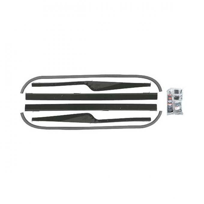 Front Window Channel Kit - Ford 3 Window Coupe