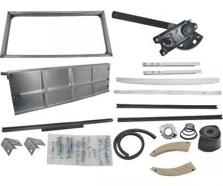 Model A Ford Rear Window Kit - Roll Down Type - Coupe - 24 Pieces