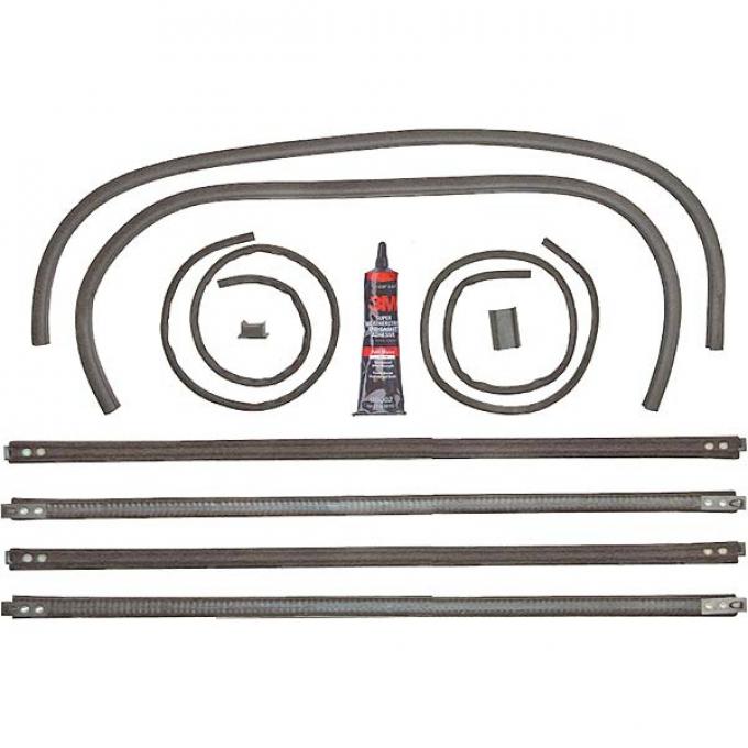 Model A Ford Door Window Channel Kit - Coupe & Sport Coupe - Front