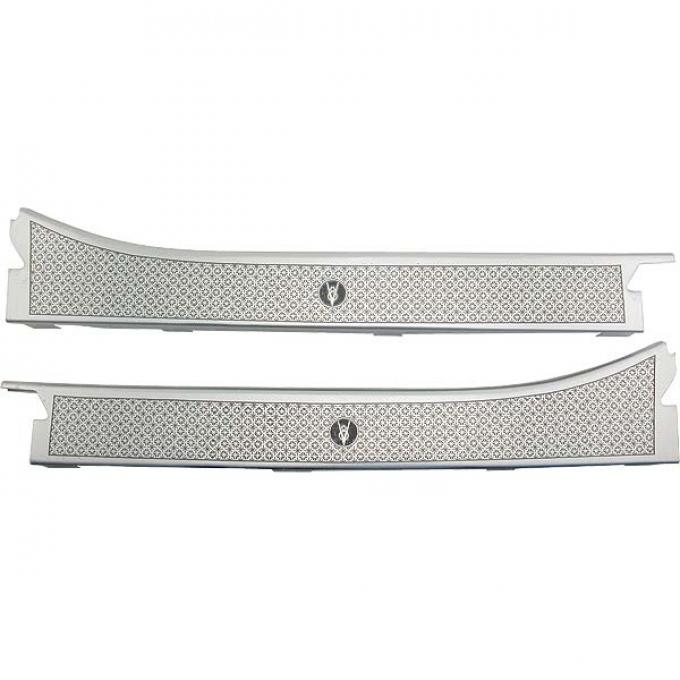 Rear Door Scuff Plates - Aluminum - Ford Fordor Sedan