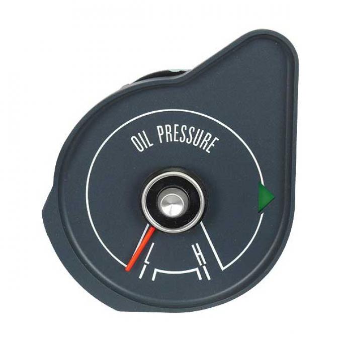 Ford Mustang Oil Pressure Gauge - With Gray Face - ReplacesStamping # C9ZF-9B309-A