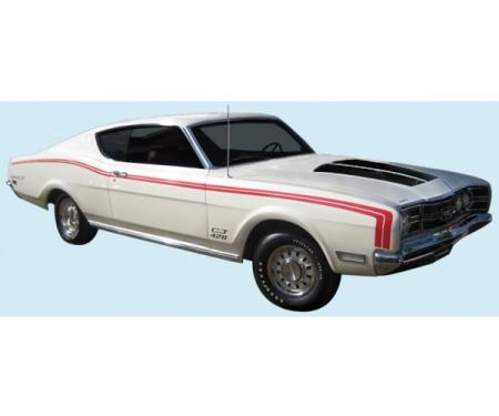 Mercury Cyclone Spoiler Stripe Kit, Montego, 1969