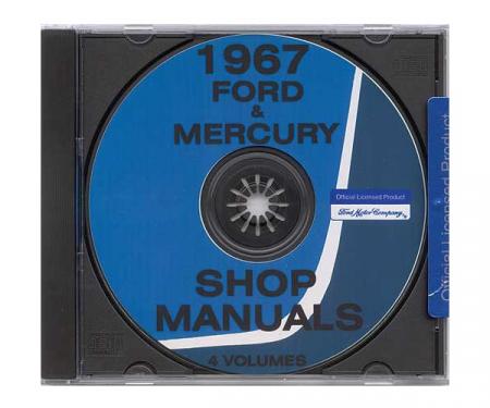 Ford and Mercury Car Shop Manual CD - For Windows OperatingSystems Only