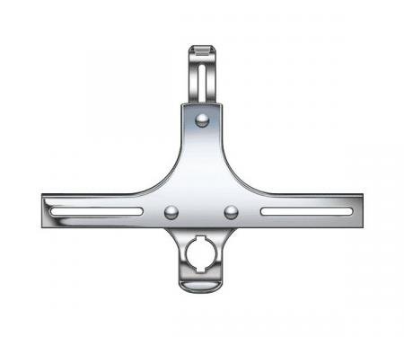 Front License Plate Bracket - Stainless Steel - Street Rod Style - Ford