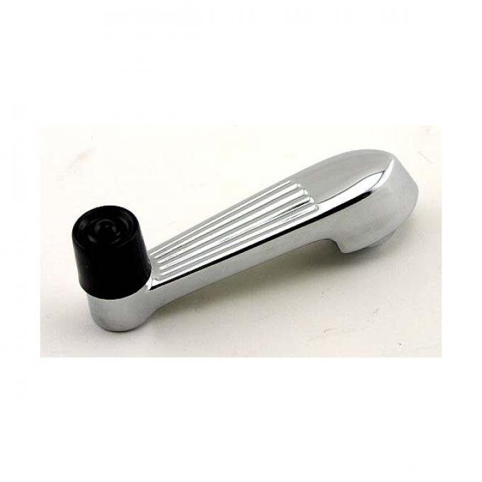 Ford Pickup Truck Window Crank Handle - Chrome With Black Knob - F100 Thru F900