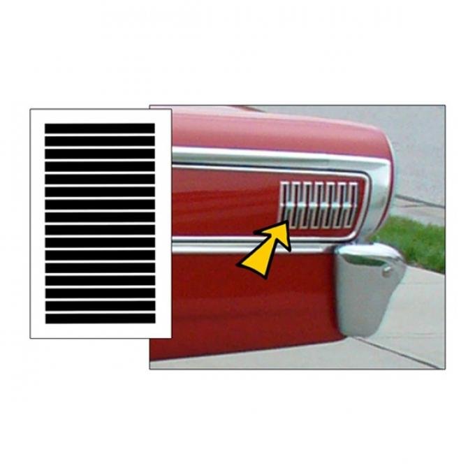 Ford Galaxie Hash Marks Decal Kit, 1963