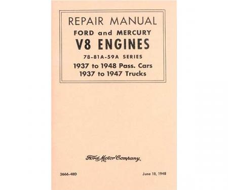 Repair Manual, Ford & Mercury V8 Engines - 64 Pages