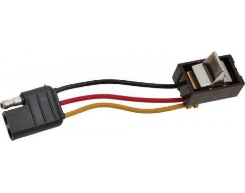 Ford Thunderbird Power Window Switch & Wiring Assembly, 3 Wire Type, For Right Power Vent Window, 1965-66