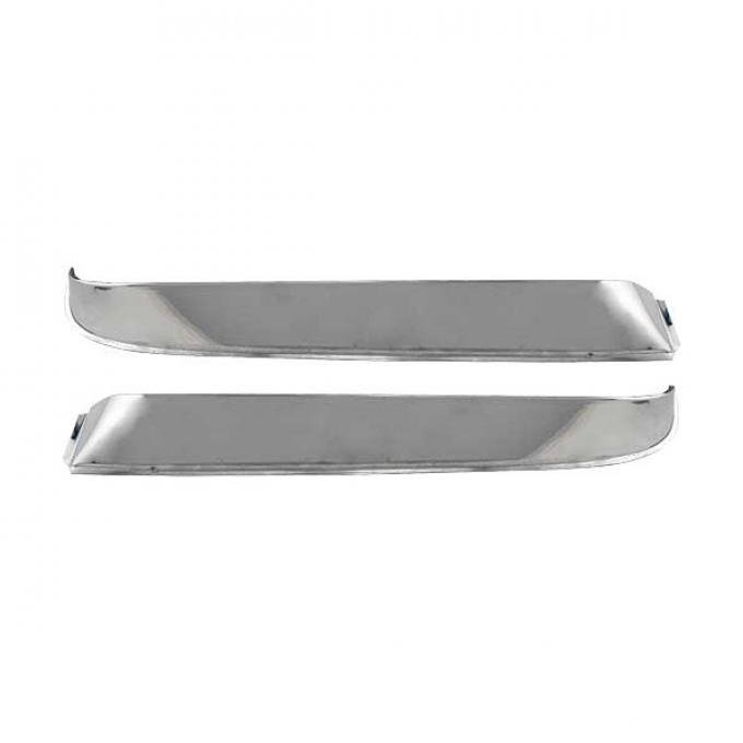 Ford Pickup Truck Window Shades - Polished Stainless Steel