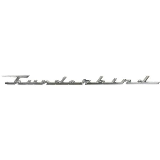 Ford Thunderbird Door Nameplate, Thunderbird Script, Chrome, 1959