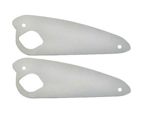 Ford Pickup Truck Outside Door Handle Scratch Guards - Polished Stainless Steel