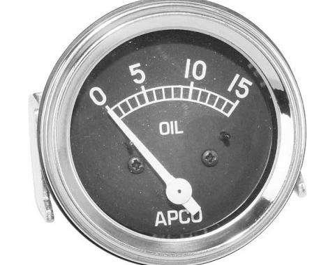 Model A Ford Oil Pressure Accessory Gauge - Under Dash - Apco Gauge