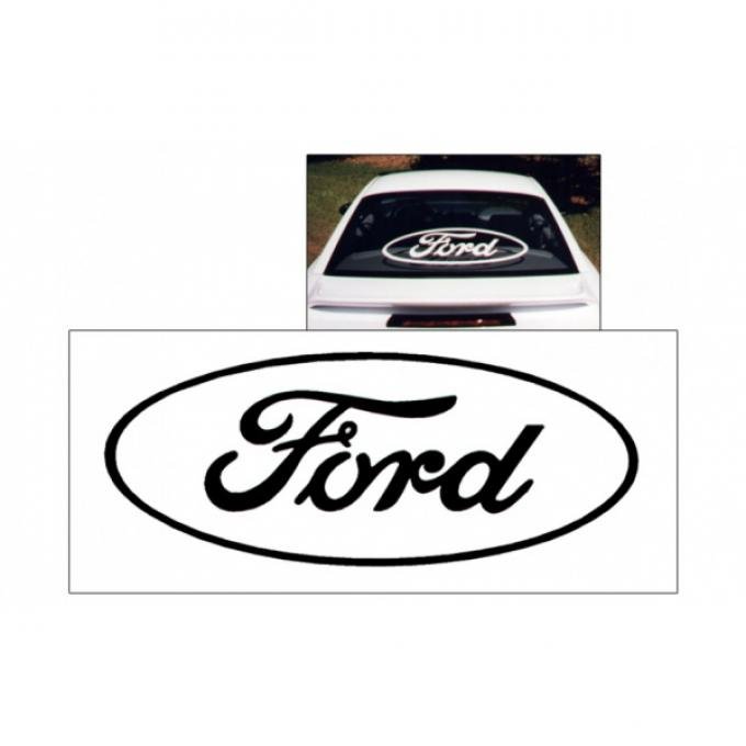 Ford Oval Logo Decal Open Style 12'' Tall