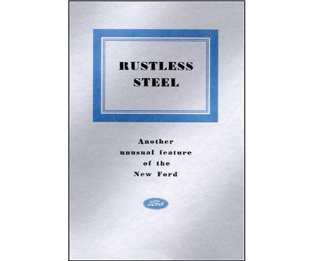 Rustless Steel - Another Unusual Feature Of The New Ford