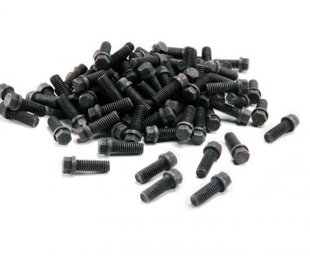 Mr. Gasket Header Bolts, 3/8-16 X 1 Inch Hex Head, Black Oxide, 100 Pieces 917A