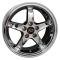 OE Replica Wheels FR04B - 17" Replica Wheel FR04 Fits Ford Mustang Cobra Rim 17x9 Chrome Wheel FR04B-D17090-5450-24C