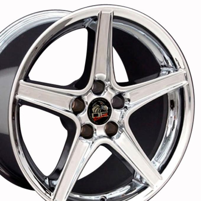 OE Replica Wheels FR06B - 18" Replica Wheel FR06B Fits Ford Mustang Saleen Rim 18x10 Chrome Wheel FR06B-18100-5450-22C