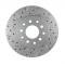 Leed Brakes Rear Disc Brake Kit with Drilled Rotors and Red Powder Coated Calipers RRC0001X