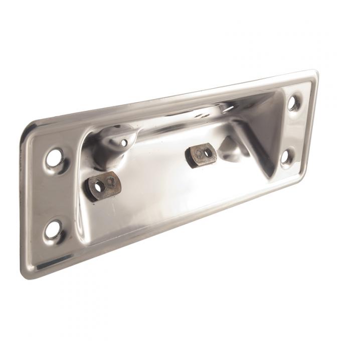 Dennis Carpenter Tailgate Latch Release Handle Mounting Plate - Stainless Steel - 1964-72 Ford Truck, 1966-77 Ford Bronco C4TZ-99431C78-SS