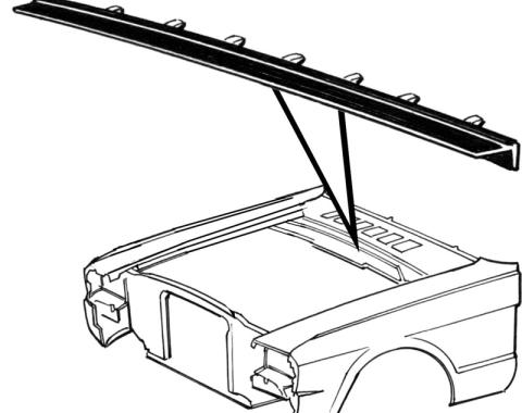 Daniel Carpenter 1965-66 Firewall to Hood Seal C5ZZ-16740