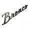 Dennis Carpenter Fender Emblem - Black Chrome - "Bronco" - 1966-77 Ford Bronco, 2021-23 Ford Bronco C6TZ-16098-BCH