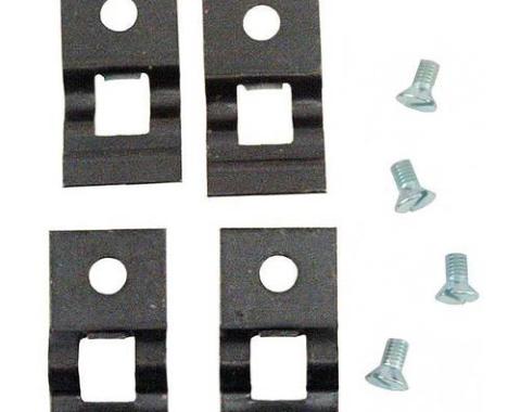 Door Latch Rod Plates Only (Set of 4) A-702403-S