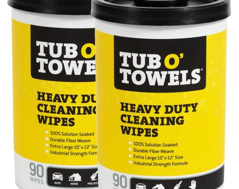 Tub O' Towels Heavy Duty Cleaning Wipes, 90-Count 2 Pack