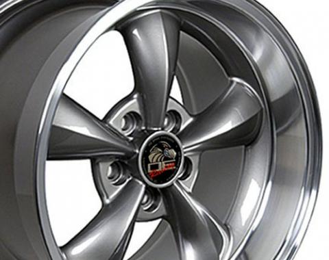 Machined Lip Anthracite Replica Wheels fit Ford Mustang (Bullitt style) 17x10.5