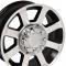 20" Fits Ford - F250-F350 Wheel Replica - Satin Black Machined Face 20x8