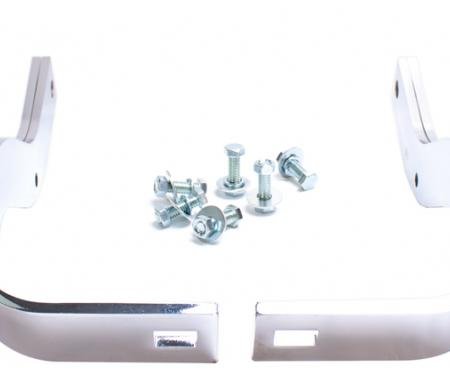 AMD Rear Bumper Bracket Set, Chrome, 48-52 F1 F2 Stepside; 53-72 F100 F250 Stepside 970-4553-CS