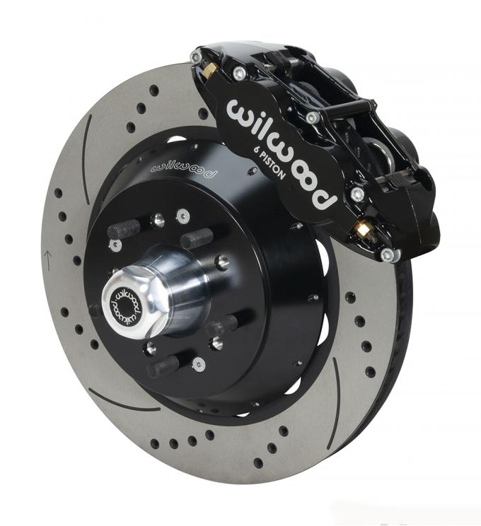 Wilwood Brakes 1957-1967 Ford F-100 Forged Narrow Superlite 6R Big Brake Front Brake Kit (Hub) 140-14838-D