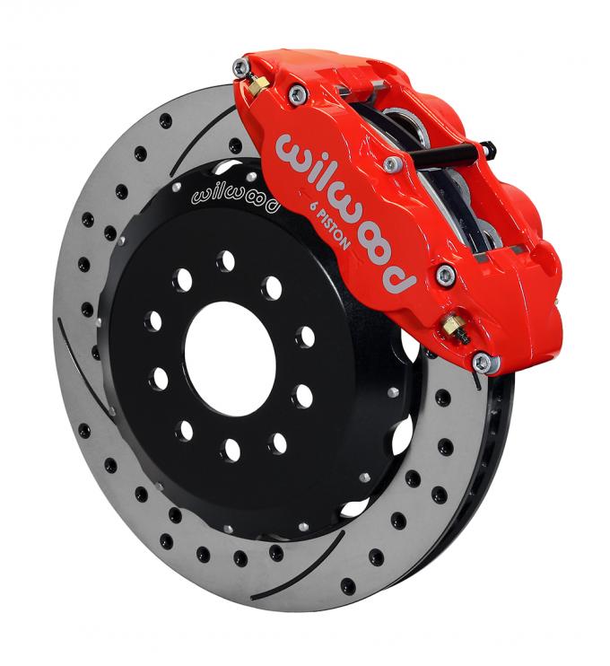 Wilwood Brakes 2005-2014 Ford Mustang Forged Narrow Superlite 6R Big Brake Front Brake Kit (Hat) 140-9109-DR