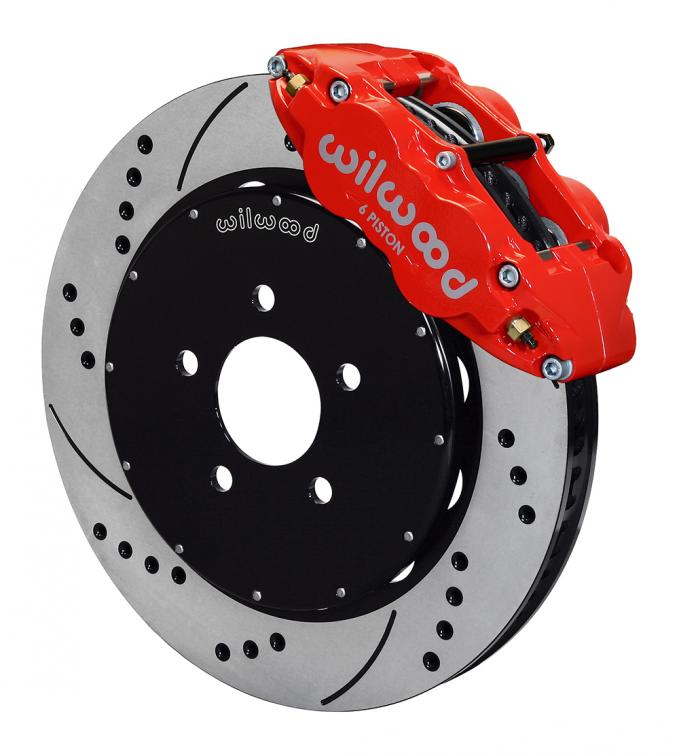 Wilwood Brakes 1994-2004 Ford Mustang Forged Narrow Superlite 6R Big Brake Front Brake Kit (Hat) 140-9117-DR