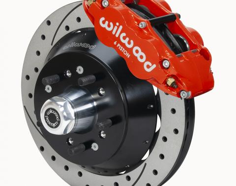 Wilwood Brakes 1968-1972 Ford F-100 Forged Narrow Superlite 6R Big Brake Front Brake Kit (Hub) 140-14840-DR