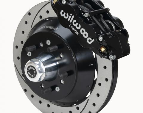 Wilwood Brakes 1957-1967 Ford F-100 Forged Narrow Superlite 6R Big Brake Front Brake Kit (Hub) 140-14837-D