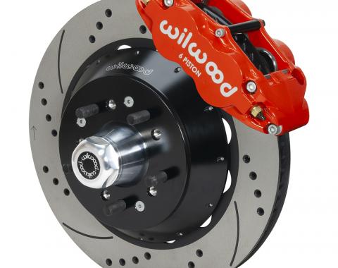 Wilwood Brakes 1957-1967 Ford F-100 Forged Narrow Superlite 6R Big Brake Front Brake Kit (Hub) 140-14838-DR