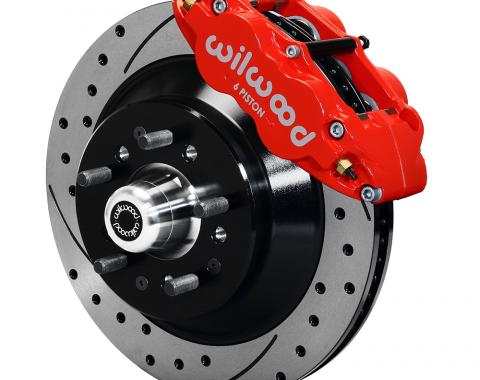 Wilwood Brakes Forged Narrow Superlite 6R Big Brake Front Brake Kit (Hub and 1PC Rotor) 140-12275-DR