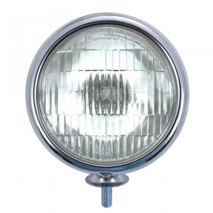 United Pacific 12V Vintage Chrome Fog Light, Clear Lens C364008