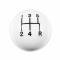 Hurst Shift Knob, 5-Speed Pattern, White 1630004