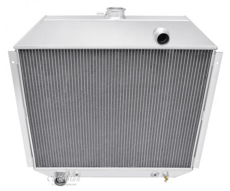 Champion Cooling 2 Row All Aluminum Radiator Made With Aircraft Grade Aluminum EC395